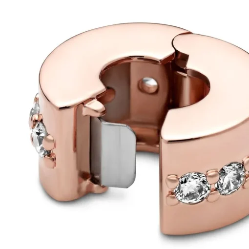 Charm Femme PANDORA ESPACEUR RANG SCINTILLANT Doré Rose 14 Carats