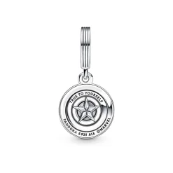 Charm Femme PANDORA MARVEL BOUCLIER DE CAPTAIN AMERICA Argent 925/1000