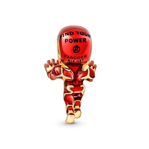Charm Femme PANDORA MARVEL THE AVENGERS IRON MAN Doré 14 Carats