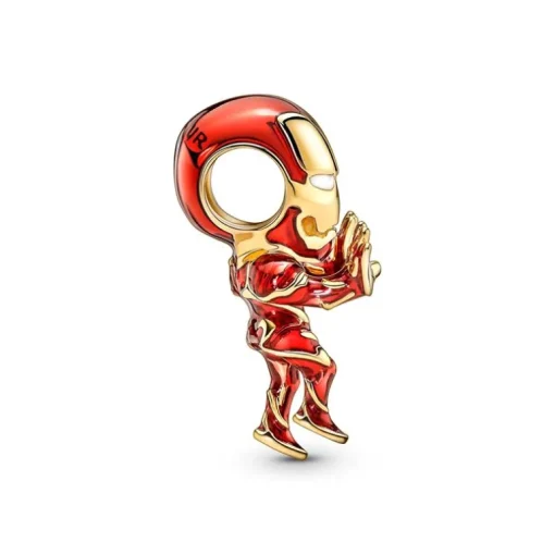 Charm Femme PANDORA MARVEL THE AVENGERS IRON MAN Doré 14 Carats