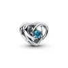 Charm Femme Pandora Moments Cœur Entrelacé et Pierres pour UNICEF 793744C01