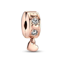 Charm Femme Pandora Moments Clip Pendant Scintillant Cœurs de l'Infini 782253C01