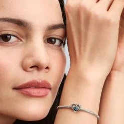 Charm Femme Pandora Moments Cœur Entrelacé et Pierres pour UNICEF 793744C01