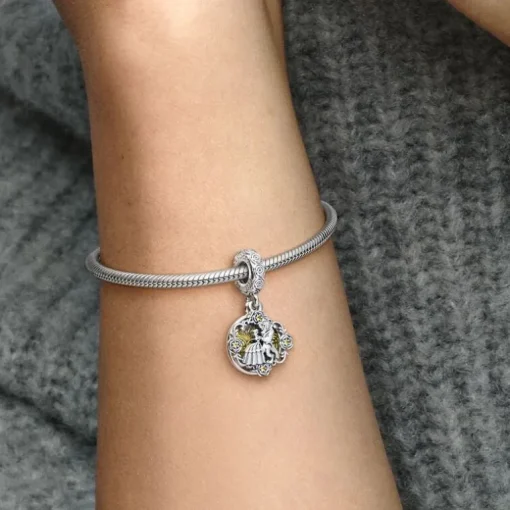 Charm Femme Pandora Moments Pendant Disney La Belle et la Bête en train de Danser 799014C01