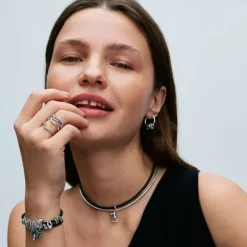 Charm Femme Pandora Moments Singe Mobile Bicolore 763343C01