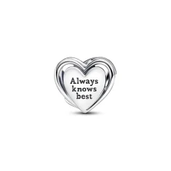 Charm Femme Pandora Moments Mum et Cœur Ajouré 793233C01