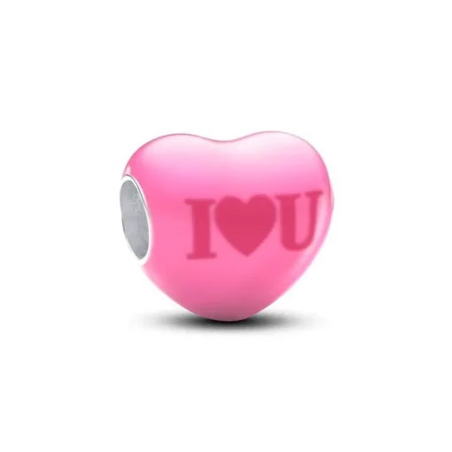Charm Femme Pandora Moments Cœur Message Caché Changeant de Couleur 793087C01