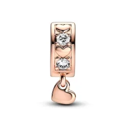 Charm Femme Pandora Moments Clip Pendant Scintillant Cœurs de l'Infini 782253C01