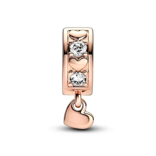 Charm Femme Pandora Moments Clip Pendant Scintillant Cœurs de l'Infini 782253C01