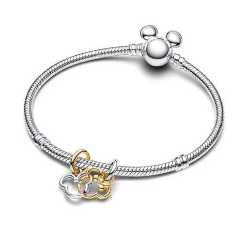 Charm Femme Pandora Moments Pendant Séparable Disney Mickey & Minnie 763650C01