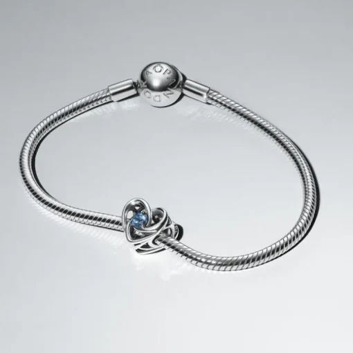 Charm Femme Pandora Moments Cœur Entrelacé et Pierres pour UNICEF 793744C01