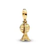 Charm Femme Pandora Pendant Double Gravable Diamant de Synthèse Tour Eiffel de Paris 763344C01
