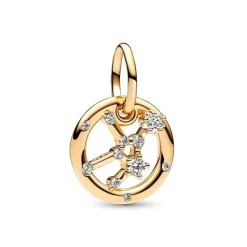 Charm Femme PANDORA PENDANT SIGNE DE LA VIERGE Doré 14 Carats