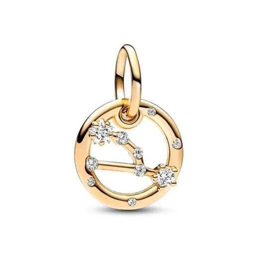 Charm Femme PANDORA PENDANT SIGNE DU TAUREAU Doré 14 Carats