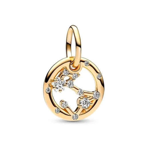 Charm Femme PANDORA PENDANT SIGNE DU POISSON Doré 14 Carats