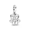 Charm Femme PANDORA PENDANT CŒURS ET EMPREINTE DE PATTES Argent 925/1000