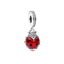 Charm Femme PANDORA PENDANT COCCINELLE ROUGE Argent 925/1000