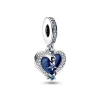 Charm Femme PANDORA PENDANT DOUBLE CŒUR ÉTOILE FILANTE CÉLESTE Argent 925/1000