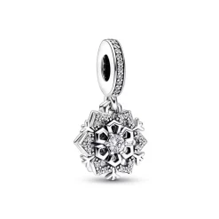 Charm Femme PANDORA PENDANT DOUBLE FLOCON DE NEIGE SCINTILLANT Argent 925/1000