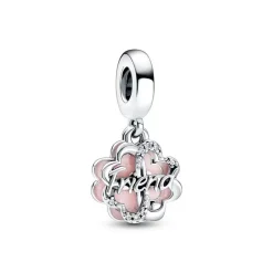 Charm Femme PANDORA PENDANT DOUBLE AMITIÉ TRÈFLE À QUATRE FEUILLES Argent 925/1000