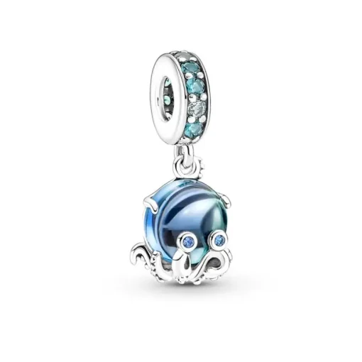 Charm Femme PANDORA PENDANT POULPE ADORABLE EN VERRE DE MURANO Argent 925/1000
