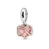 Charm Femme PANDORA PENDANT CŒUR INFINI SCINTILLANT Argent 925/1000 Doré Rose 14 Carats
