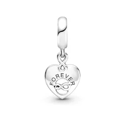 Charm Femme PANDORA PENDANT COEUR AMIS POUR TOUJOURS Argent 925/1000