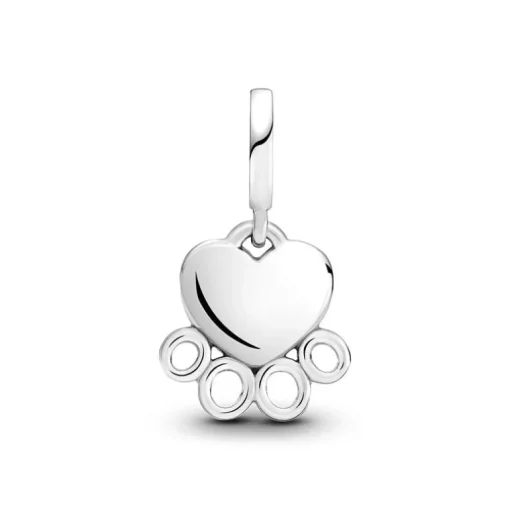 Charm Femme PANDORA PENDANT CŒURS ET EMPREINTE DE PATTES Argent 925/1000