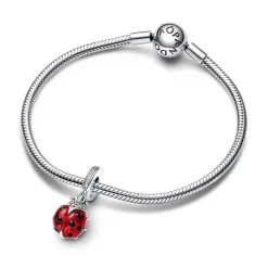 Charm Femme PANDORA PENDANT COCCINELLE ROUGE Argent 925/1000