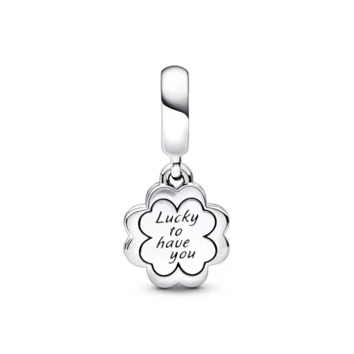 Charm Femme PANDORA PENDANT DOUBLE AMITIÉ TRÈFLE À QUATRE FEUILLES Argent 925/1000