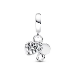 Charm Femme PANDORA PENDANT TRIPLE INFINI FAMILLE Argent 925/1000