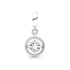 Charm Femme PANDORA PENDANT BOUSSOLE ROTATIVE Argent 925/1000