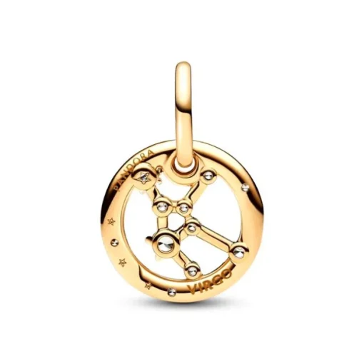 Charm Femme PANDORA PENDANT SIGNE DE LA VIERGE Doré 14 Carats