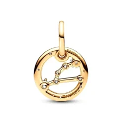 Charm Femme PANDORA PENDANT SIGNE DU TAUREAU Doré 14 Carats