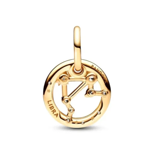 Charm Femme PANDORA PENDANT SIGNE DES GÉMEAUX Doré 14 Carats