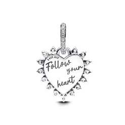 Charm Femme Pandora Pendant Cœur Flèche Pivotante 793667C01