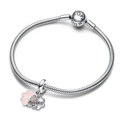 Charm Femme PANDORA PENDANT DOUBLE AMITIÉ TRÈFLE À QUATRE FEUILLES Argent 925/1000
