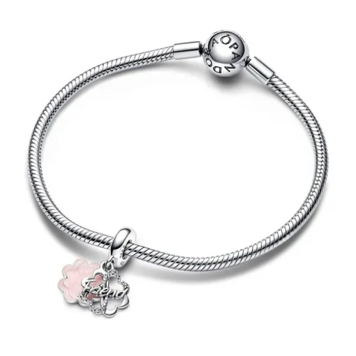 Charm Femme PANDORA PENDANT DOUBLE AMITIÉ TRÈFLE À QUATRE FEUILLES Argent 925/1000
