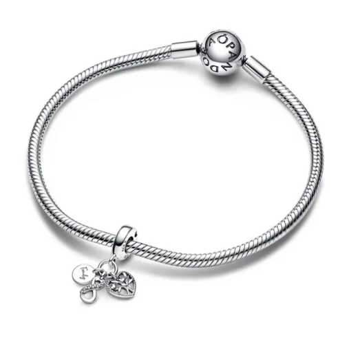 Charm Femme PANDORA PENDANT TRIPLE INFINI FAMILLE Argent 925/1000