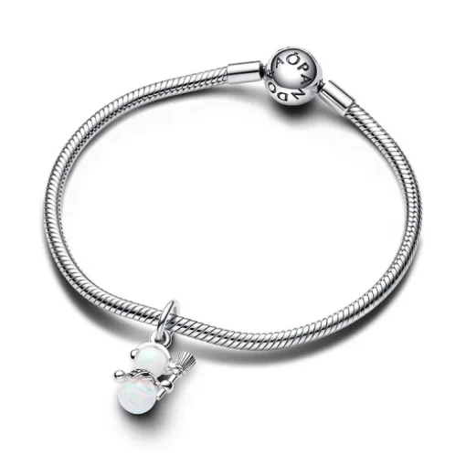 Charm Femme PANDORA PENDANT BONHOMME DE NEIGE OPALESCENT Argent 925/1000