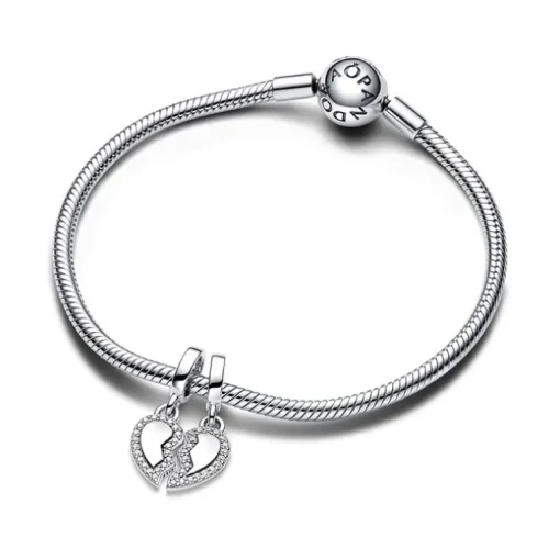 Charm Femme PANDORA PENDANT CŒUR DE L'AMITIÉ SÉPARABLE Argent 925/1000