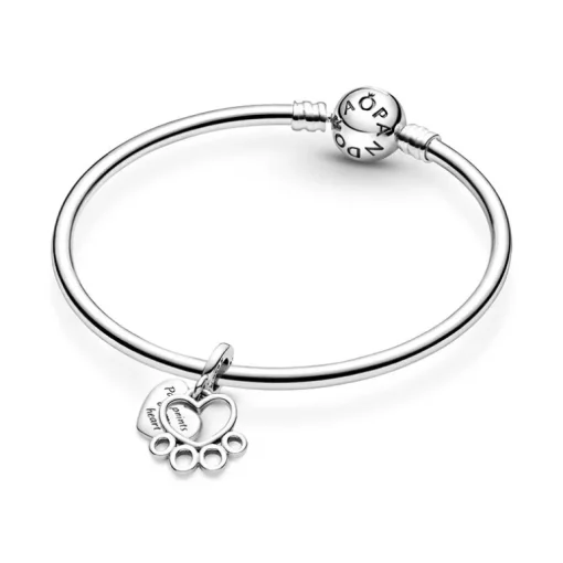 Charm Femme PANDORA PENDANT CŒURS ET EMPREINTE DE PATTES Argent 925/1000