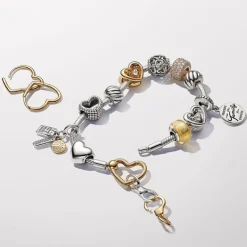 Charm Femme Pandora Pendant Menottes Ouvrable & Séparable 763435C00