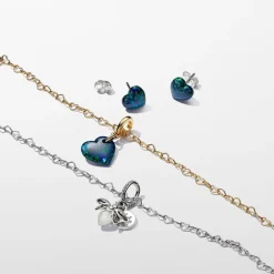 Charm Femme Pandora Pendant Moments Cœur Vert Opalescent 763348C01