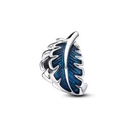 Charm Femme PANDORA PLUME COURBE BLEUE Argent 925/1000