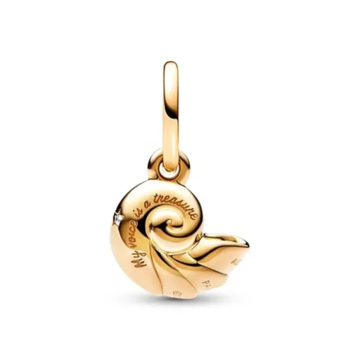 Charm Femme PANDORA X DISNEY PENDANT COQUILLAGE ENCHANTÉ LA PETITE SIRÈNE Métal Doré 14 Carats