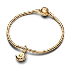 Charm Femme PANDORA X DISNEY PENDANT COQUILLAGE ENCHANTÉ LA PETITE SIRÈNE Métal Doré 14 Carats