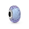 Charm Femme PANDORA LAVANDE EN VERRE DE MURANO ONDULÉ Argent 925/1000