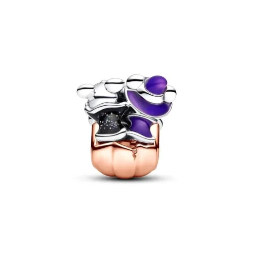 Charm Gemme PANDORA DISNEY CITROUILLE HALLOWEEN MICKEY ET MINNIE Argent 925/1000