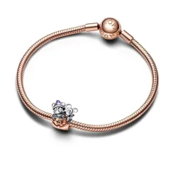 Charm Gemme PANDORA DISNEY CITROUILLE HALLOWEEN MICKEY ET MINNIE Argent 925/1000